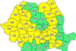 O nouă zi cu ploi puternice la Botoşani! Un nou Cod galben emis de meteorologi
