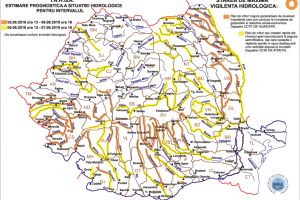 COD PORTOCALIU de inundaţii, până joi după-amiaza, în judeţul Braşov!