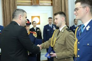 Ceremonie de acordare a primului grad de ofiter, absolventilor romani ai academiilor militare din SUA (galerie foto)
