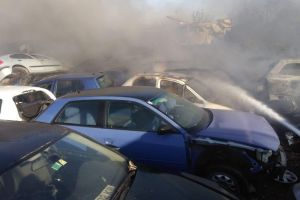 Incendiu în Odorheiu Secuiesc. Doi muncitori au suferit arsuri