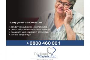 Telefonul vârstnicului – linie gratuită pentru persoanele de vârsta a treia