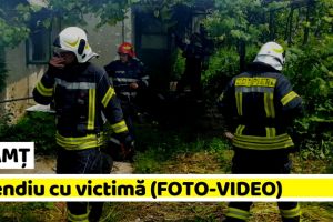 NEAMȚ: Incendiu cu victimă la o locuinţă (FOTO-VIDEO)