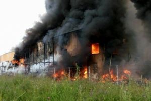 UPDATE/ INCENDIU la un siloz cu cereale, în localitatea Berghin. Două autospeciale mobilizate pentru stingere