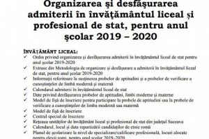 Broşura de admitere la liceu a fost publicată pe site-ul Inspectoratului Școlar Suceava