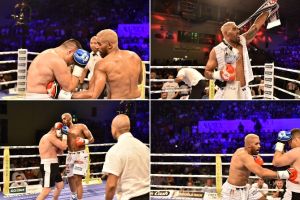 FOTO/VIDEO: Aiudeanul Benny Adegbuyi, victorie cu Mihajlevic! A patra victorie din carieră în boxul profesionist