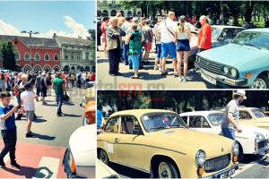 LIVE&FOTO. Parada automobilelor de epocă, la Satu Mare