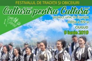 DUMINICĂ, la Ciugud: 300 de interpreţi de muzică populară şi dansatori, la etapa a doua a Festivalului „Cultură pentru Cultură”