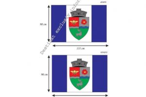 A fost aprobat modelul steagului comunei Topolog-judetul Tulcea. Ce reprezinta albina, cerbul si bujorul