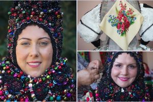 FOTO. Miresele din Țara Oaşului simbolul frumuseţii. Provocarea rochiilor de zeci de kilograme