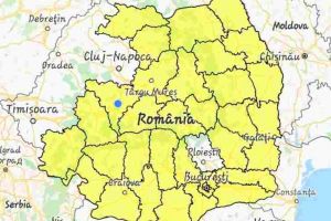 AVERTIZARE meteorologică: COD GALBEN în Alba până la ora 23.00. Ploi torenţiale, descărcări electrice, intensificări ale vântului, vijelii şi grindină