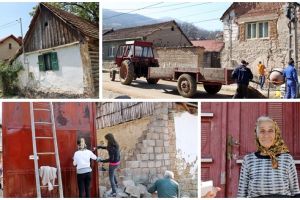 Peste 200 de voluntari zugrăvesc 30 de case dintr-un sat din Banat. Haideţi şi voi!