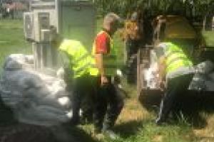 Administratia Bazinala de Apa Jiu prin Sistemul de Gospodarire a Apelor Dolj a intervenit preventiv, la cererea capitaniei port Bechet