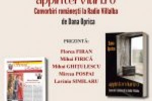 Biblioteca Judeţeană „Alexandru şi Aristia Aman”: Lansarea volumului „applnterviuri.ro. Convorbiri româneşti la Radio Villalba”, autor Dana Oprica