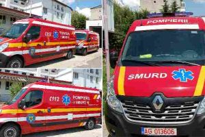 FOTO. Două noi ambulanţe SMURD de terapie intensivă – tip C, în dotarea Inspectoratului pentru Situaţii de Urgenţă “Unirea” al judeţului Alba