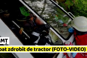 NEAMȚ: Bărbat zdrobit de tractor. Șoferul era beat (FOTO-VIDEO)