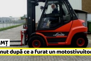 NEAMȚ: Reţinut după ce a furat un motostivuitor din curtea unei firme