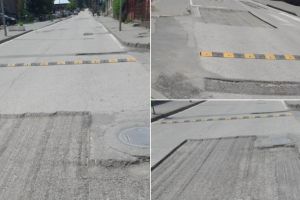 FOTO/ ȘTIREA TA: Într-un oraş din Alba sunt 2 tipuri de străzi: unele cu gropi, altele cu trambuline