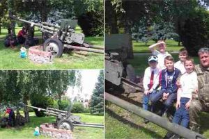 FOTO: O unitate militară a recondiţionat şi pus în stare de onor tunurile expuse în parcul din centrul municipiului Sebeş, cu ocazia Zilei Eroilor