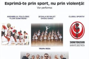 ”Exprimă-te prin sport, nu prin violenţă!”, spectacol la Centrul Cultural Dacia
