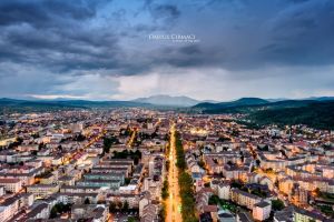 ”Magie! De la sol nu ai zice că e aşa de frumos”. Fotografia cu Bistriţa care strânge sute de aprecieri