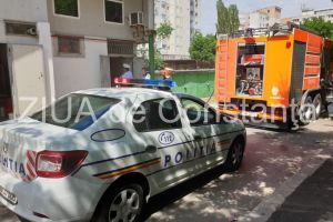Incendiu in Piata Tomis 2 din Constanta. Intervin pompierii (galerie foto+video)