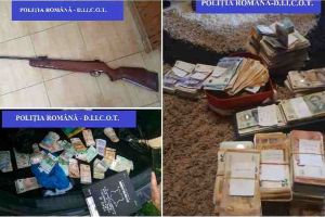 FOTO. PERCHEZIȚII în Alba şi Cluj pentru destructurarea unui grup infracţional organizat, specializat în trafic de migranţi şi spălare de bani. Peste 80.000 de euro, telefoane mobile, detectoare de metale, autoturisme şi arme au fost ridicate