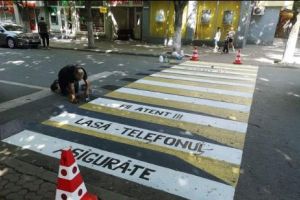 A apărut prima trecere de pietoni 3D pe litoralul românesc