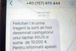 FOTO/ ȘTIREA TA: ”Țeapa” cu premii de mii de euro şi produse IT ”loveşte” şi românii din străinătate. Cum a pierdut 180 de euro, în doar 5 minute, o femeie care lucrează în Germania