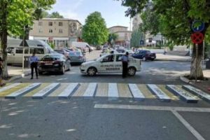 ZEBRĂ 3D, trecere de pietoni tridimensională la Megidia