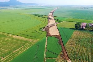 Lucrările la Autostrada A3, tronsonul Râşnov-Cristian, filmate cu drona (Foto şi Video)