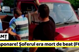 NEAMȚ: Șofer mort de beat, tamponare în Piatra-Neamţ (FOTO)
