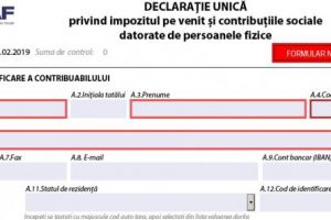 ANAF confirmă: Declaraţia unică poate fi depusă acum si la ghişeele Fiscului