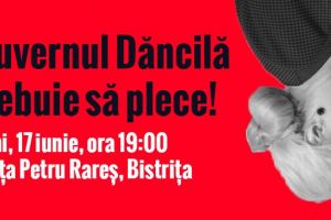 Bistriţa Civică: Miting de susţinere a moţiunii de cenzură împotriva Guvernului