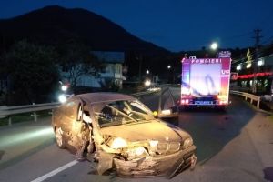 Două maşini s-au ciocnit la Mureşenii Bârgăului