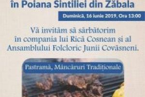 Rusaliile, marcate în Poiana Sintiliei, din Zăbala