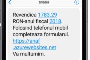 ATENȚIE: ANAF nu va dă bani prin SMS – E SCAM