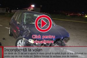 Tânăr de 21 de ani, rănit grav în urma unui accident violent la intrarea în Suceava, pe ...