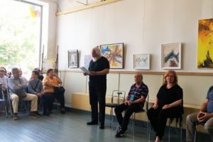 FOTO. Artistul plastic Wolfgang Bilescu a prezentat treceri de la fizic la metafizic în cadrul expoziţiei „Emoţii“