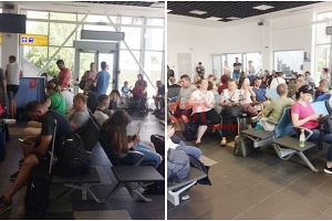 FOTO. Căldură infernală în Aeroportul Satu Mare. Pasageră: „Ne sufocăm”