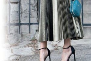 Fusta plisată, mereu la modă