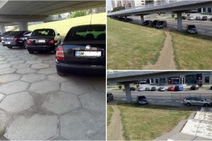 FOTO. Aplicaţia Ro-Alert i-a speriat. Șoferii sătmăreni şi-au protejat maşinile de grindină