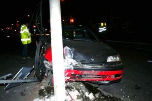 Accident la Poarta 8 de la Uzina Dacia