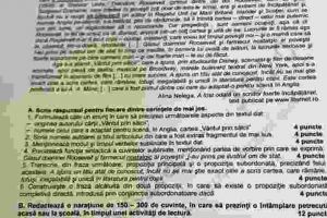 FOTO| Evaluare Naţională 2019: Subiectele la limba şi literatura română pentru absolvenţii clasei a VIII-a