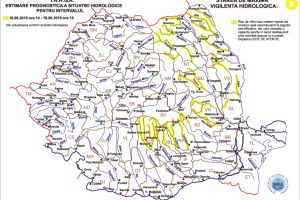 Pericol de inundaţii, până miercuri după-amiaza, în judeţul Braşov!