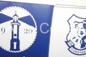 Conferinta de presa cu subiectul SSC Farul Constanta. Participa Decebal Fagadau, Horia Țutuianu, Ciprian Marica si Lorand Balint