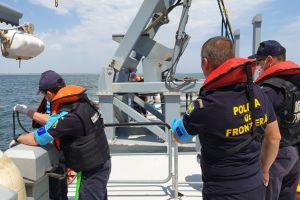 Politia de Frontiera Romana a participat la o operatiune maritima in Marea Neagra