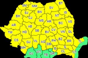 Avertizare meteo! Judeţul Botoşani, din nou sub Cod galben de vreme rea