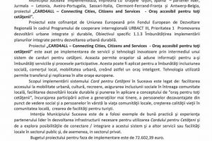 „CARD4ALL – Connecting Cities, Citizens and Services - Oraş accesibil pentru toţi ...