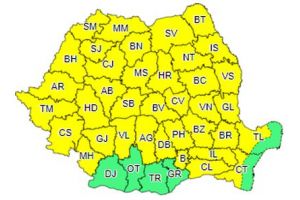 O nouă avertizare meteo de ploi torenţiale în judeţul Braşov