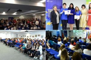 FOTO: Colegiul Naţional “Horea, Cloşca şi Crişan” din Alba Iulia este “Școală-ambasador a Parlamentului European”